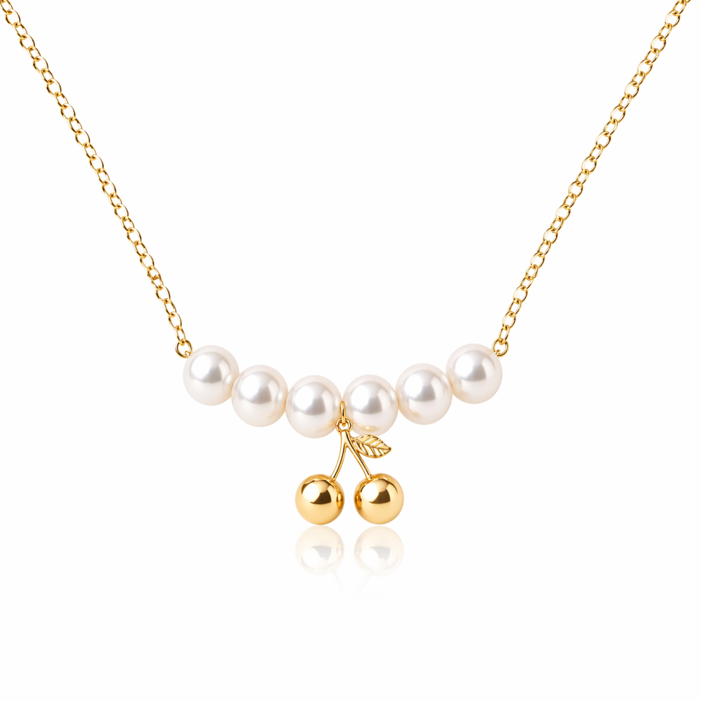 Cherry Pearl Pendant Necklace