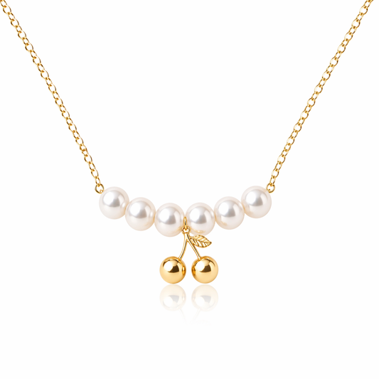 Cherry Pearl Pendant Necklace