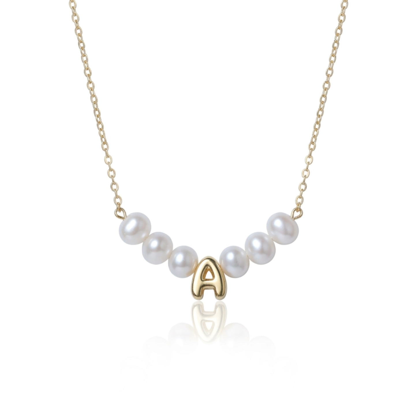 Custom Initial Freshwater Pearl Necklace