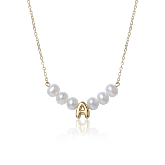 Custom Initial Freshwater Pearl Necklace