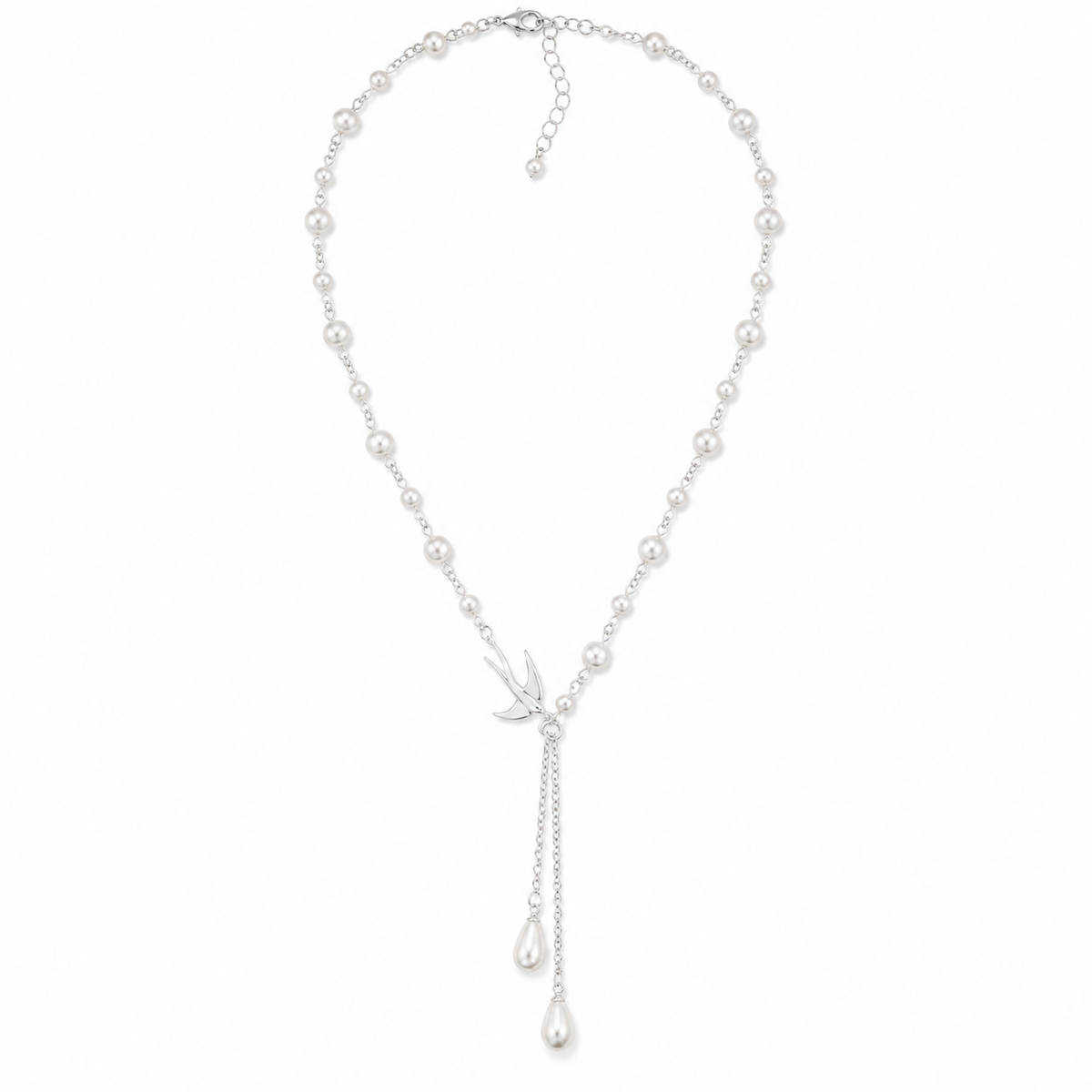 Swallow Pearl Drop Necklace