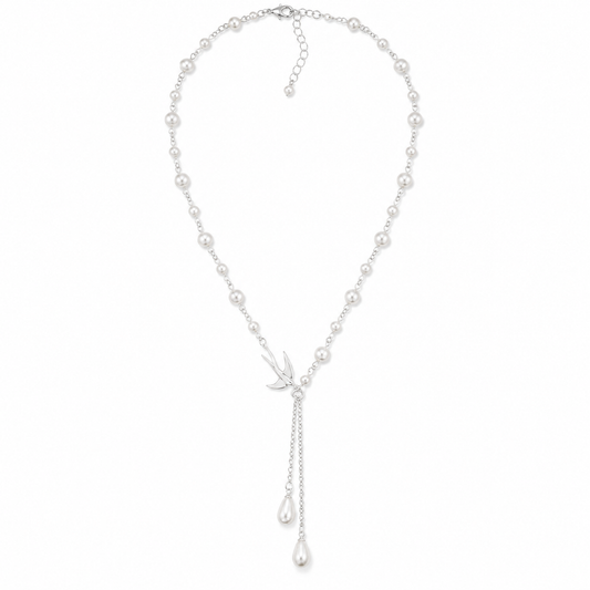 Swallow Pearl Drop Necklace