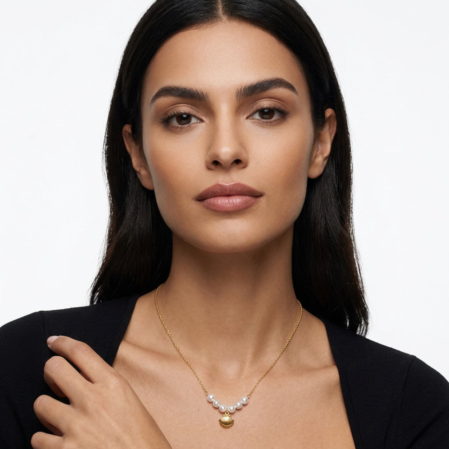 Ocean Shell Pearl Necklace