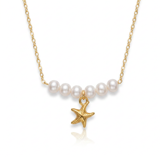 Starfish Pearl Necklace