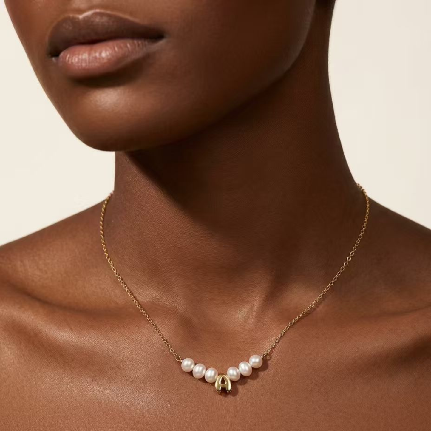 Custom Initial Freshwater Pearl Necklace