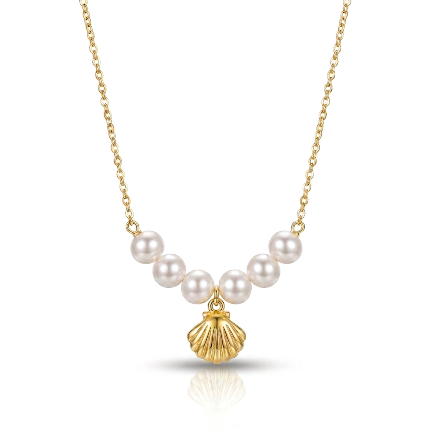 Ocean Shell Pearl Necklace