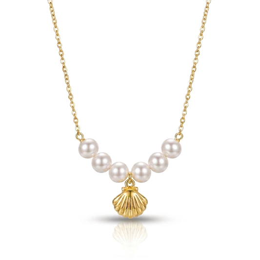 Ocean Shell Pearl Necklace