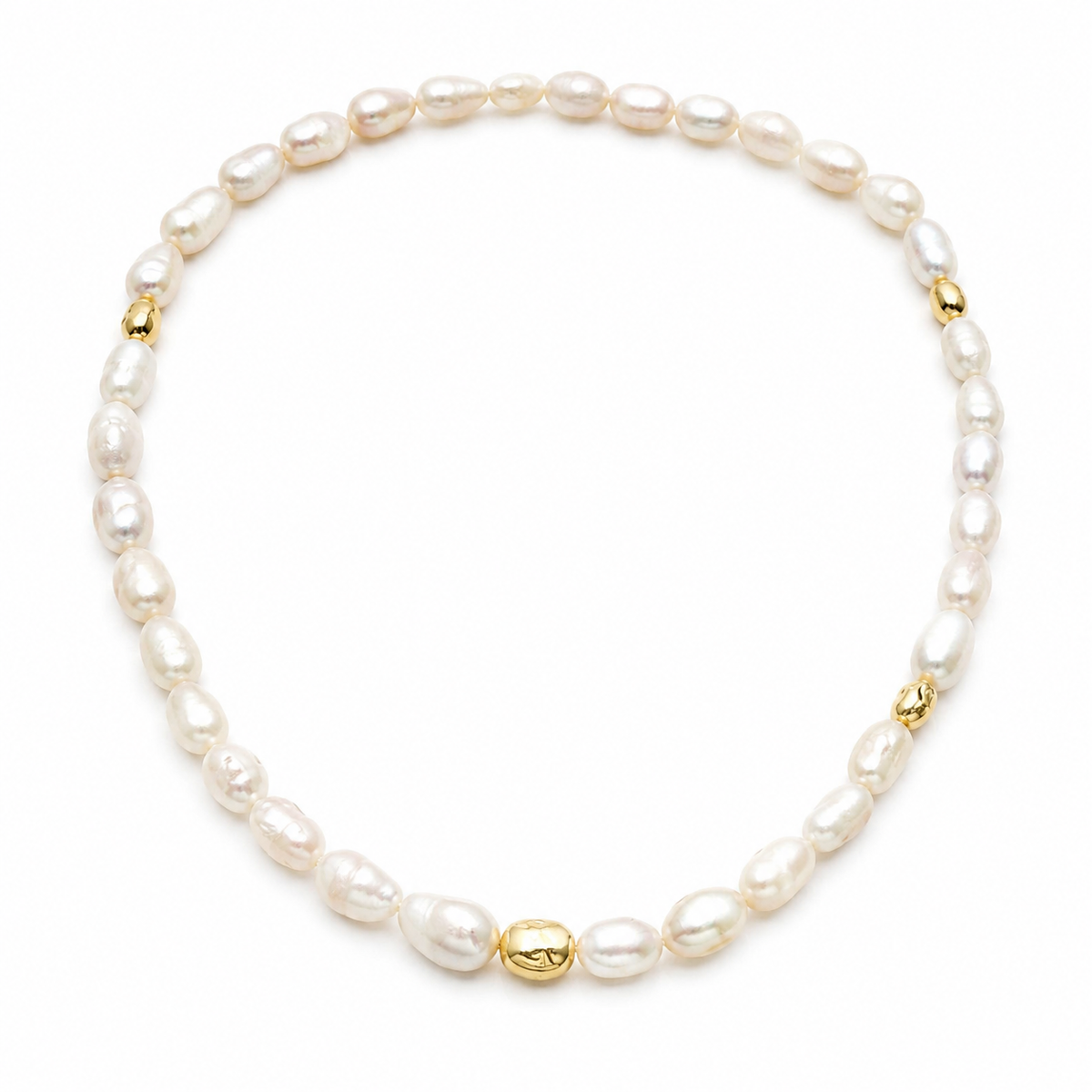 Sunlit Sea Baroque Pearl Necklace