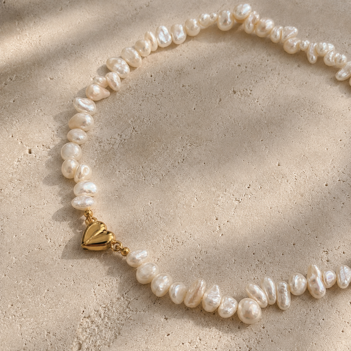 Tidal Heart Baroque Pearl Necklace