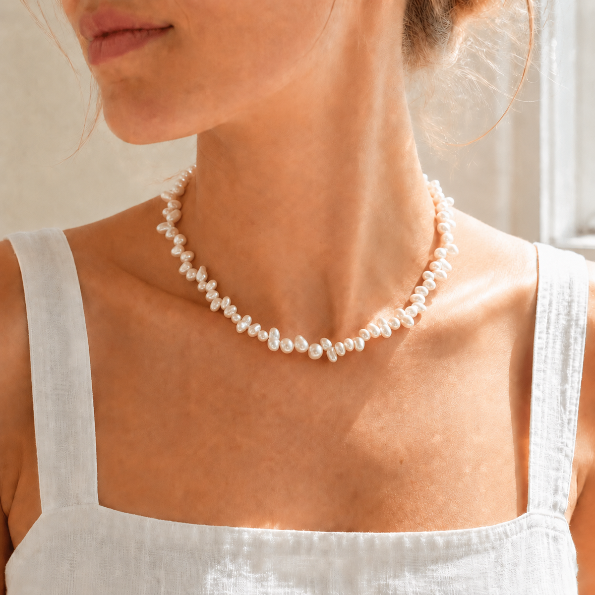 Tidal Heart Baroque Pearl Necklace