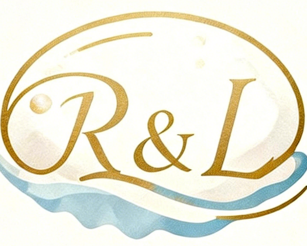Logo of Rachel & Loopy Handmade Jewelry with a decorative 'R' and 'L' design.